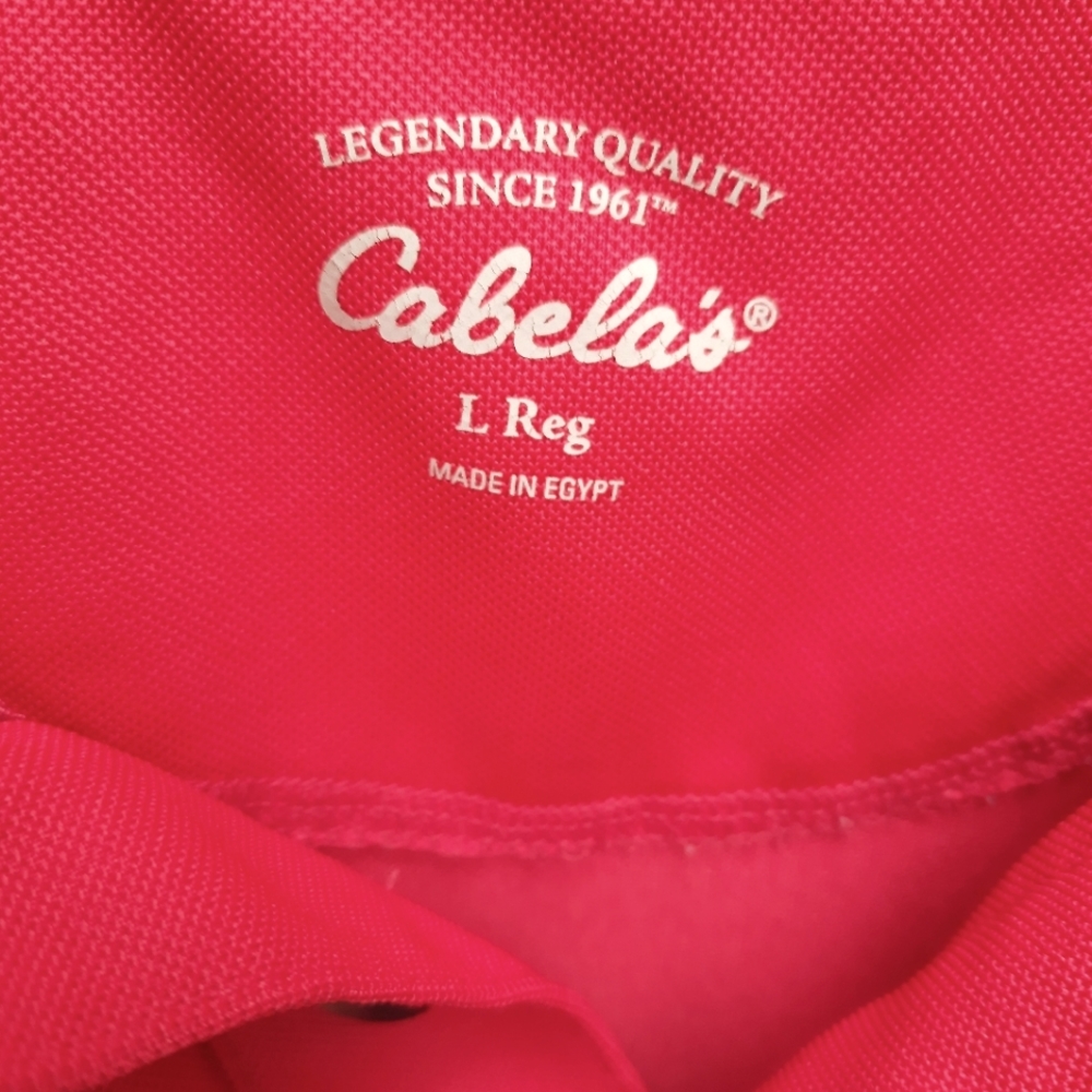 🎈3 for $10🎈Men's Cabela's Polo Shirt size L. Reg - Picture 5 of 5